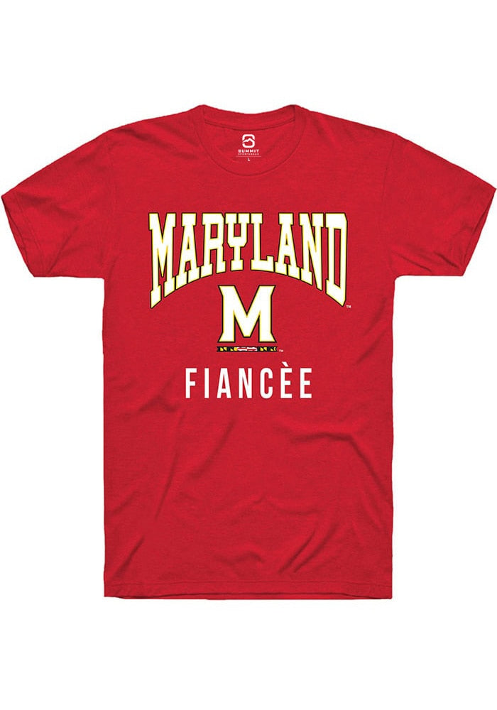 Maryland Terrapins Red Fiancée Short Sleeve T-Shirt