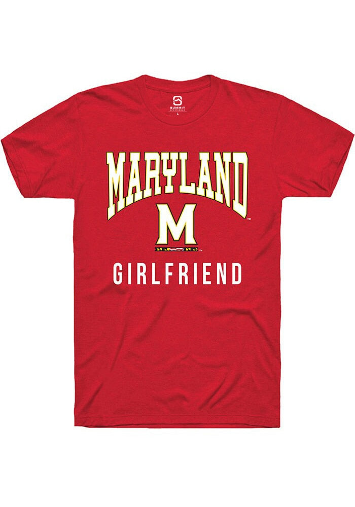 Maryland Terrapins Red Girlfriend Short Sleeve T-Shirt