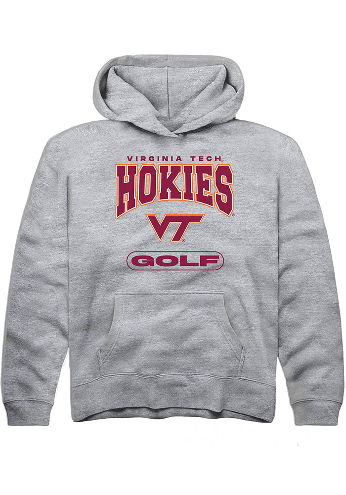 Virginia Tech Hokies Youth Grey Golf Long Sleeve Hoodie