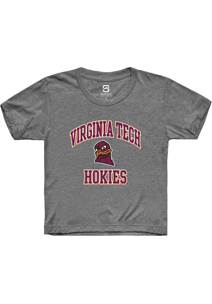 Virginia Tech Hokies Youth Grey No 1 Neutral Short Sleeve T-Shirt