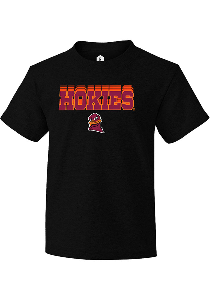 Virginia Tech Hokies Youth Black Repeat Short Sleeve T-Shirt