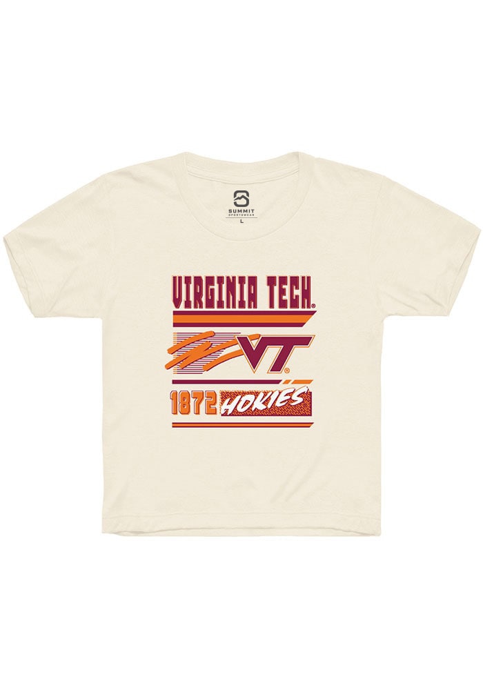Virginia Tech Hokies Youth Tan Retro Short Sleeve T-Shirt