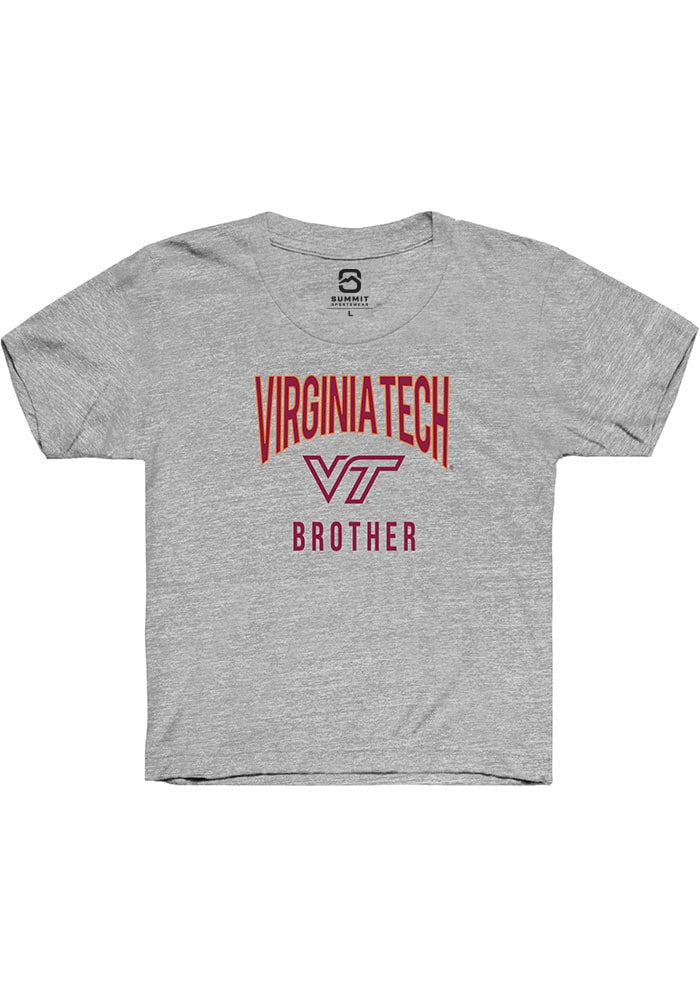 Virginia Tech Hokies Youth Grey Brother Swirl Short Sleeve T-Shirt