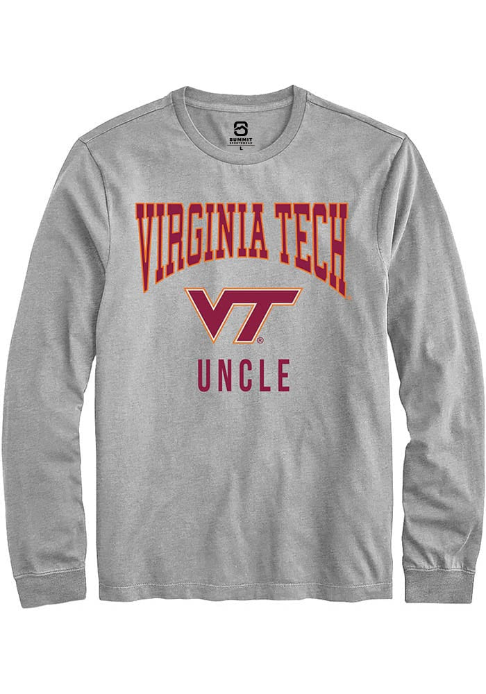 Virginia Tech Hokies Grey Uncle Long Sleeve T-Shirt