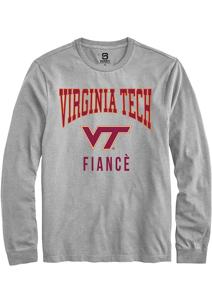 Virginia Tech Hokies Grey Fiancé Long Sleeve T-Shirt