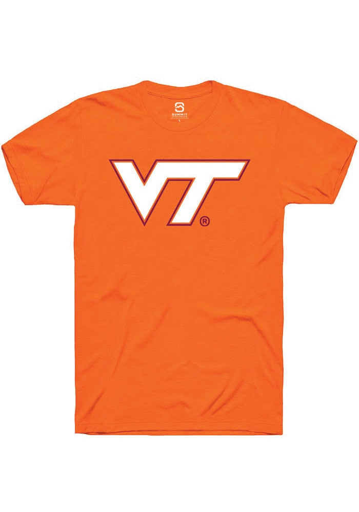 Virginia Tech Hokies Orange Alt Logo Short Sleeve T-Shirt