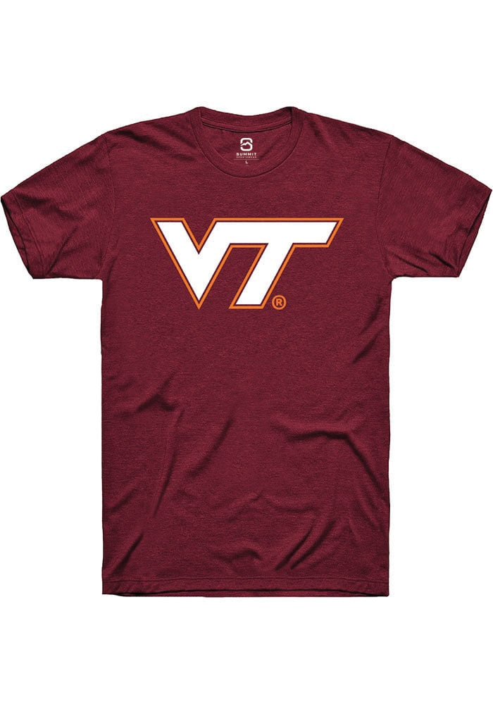 Virginia Tech Hokies Maroon Alt Logo Short Sleeve T-Shirt