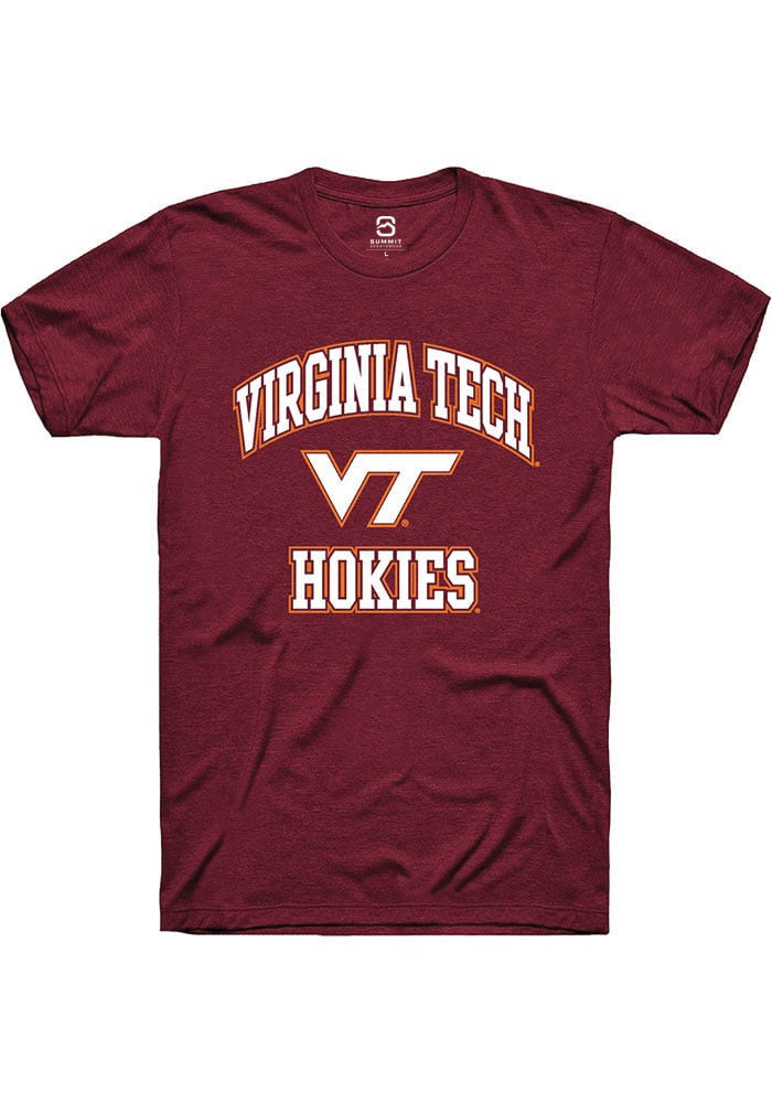 Virginia Tech Hokies Maroon No 1 Primary Short Sleeve T-Shirt