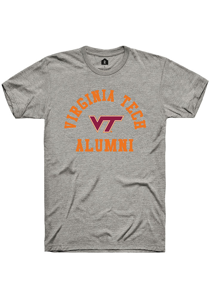 Virginia Tech Hokies Grey Alumni Arch Short Sleeve T-Shirt