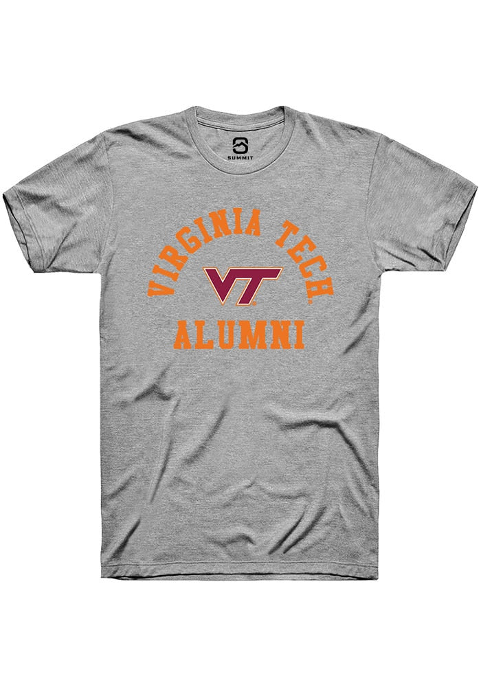Virginia Tech Hokies Grey Alumni Arch Short Sleeve T-Shirt