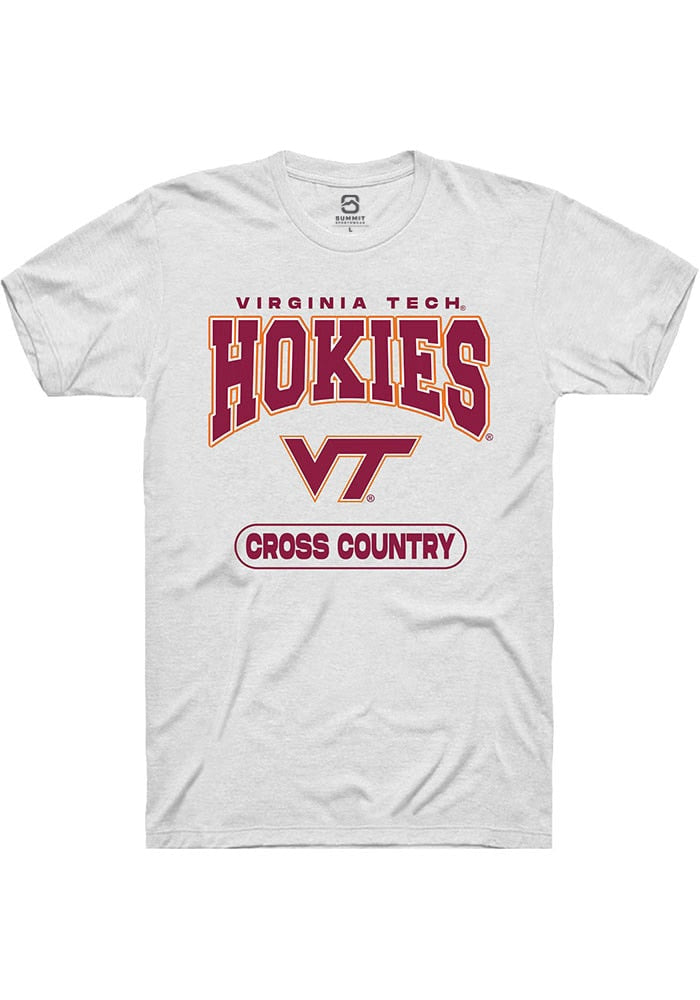 Virginia Tech Hokies White Cross Country Short Sleeve T-Shirt
