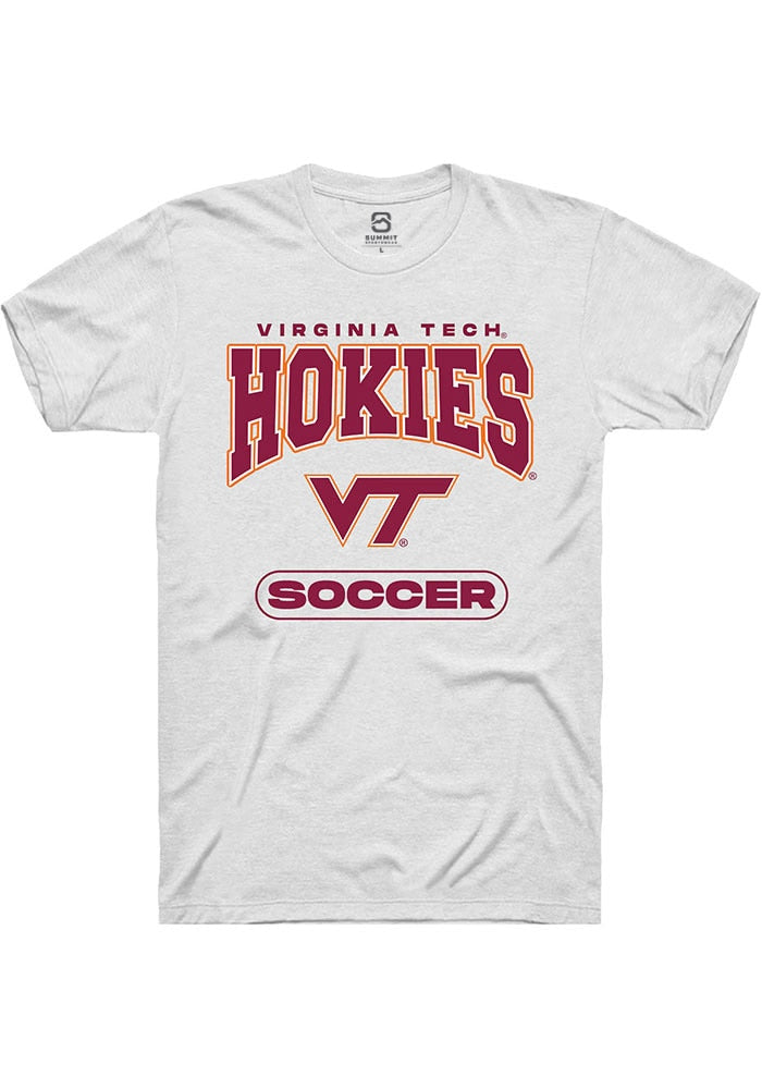 Virginia Tech Hokies White Soccer Short Sleeve T-Shirt