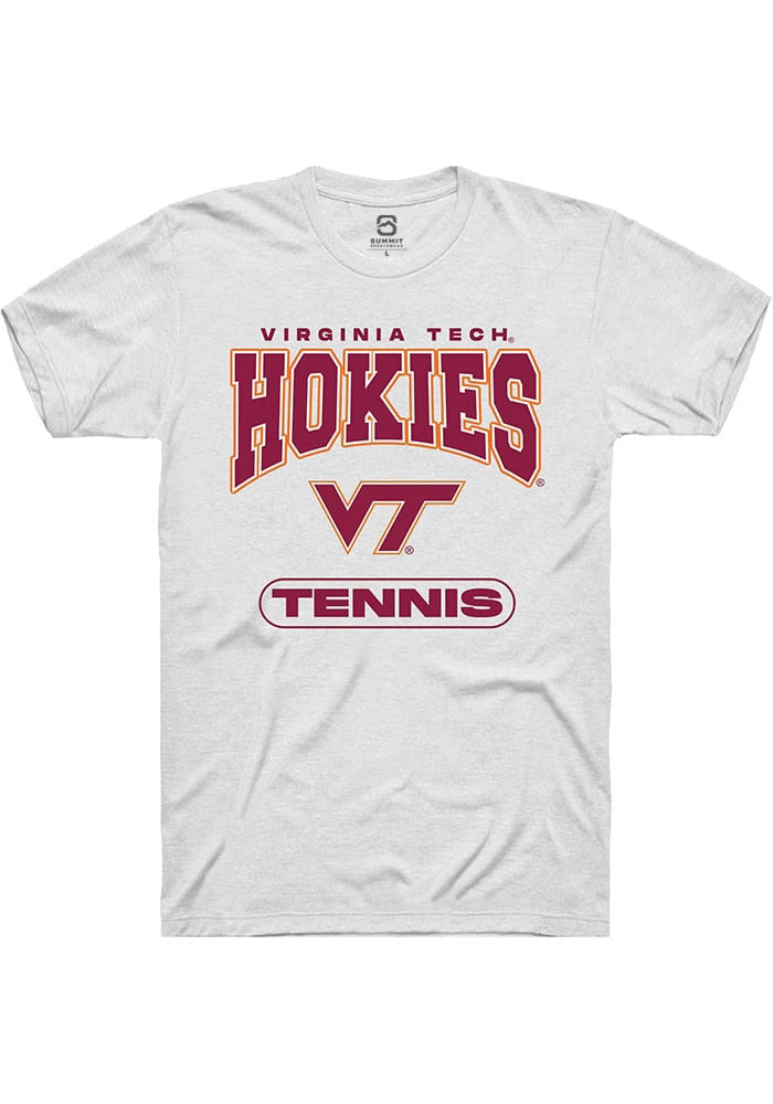 Virginia Tech Hokies White Tennis Short Sleeve T-Shirt