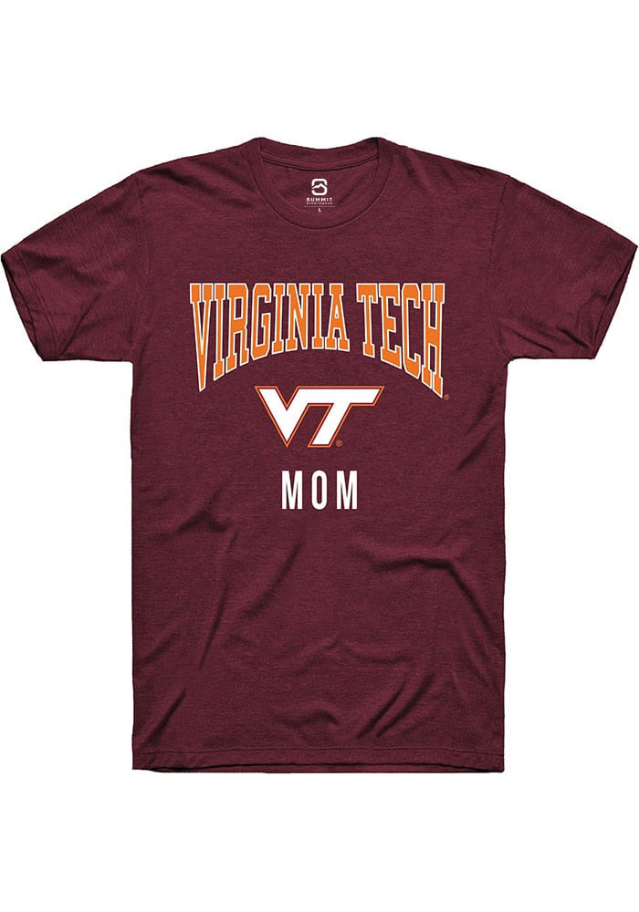 Virginia Tech Hokies Maroon Mom Short Sleeve T-Shirt