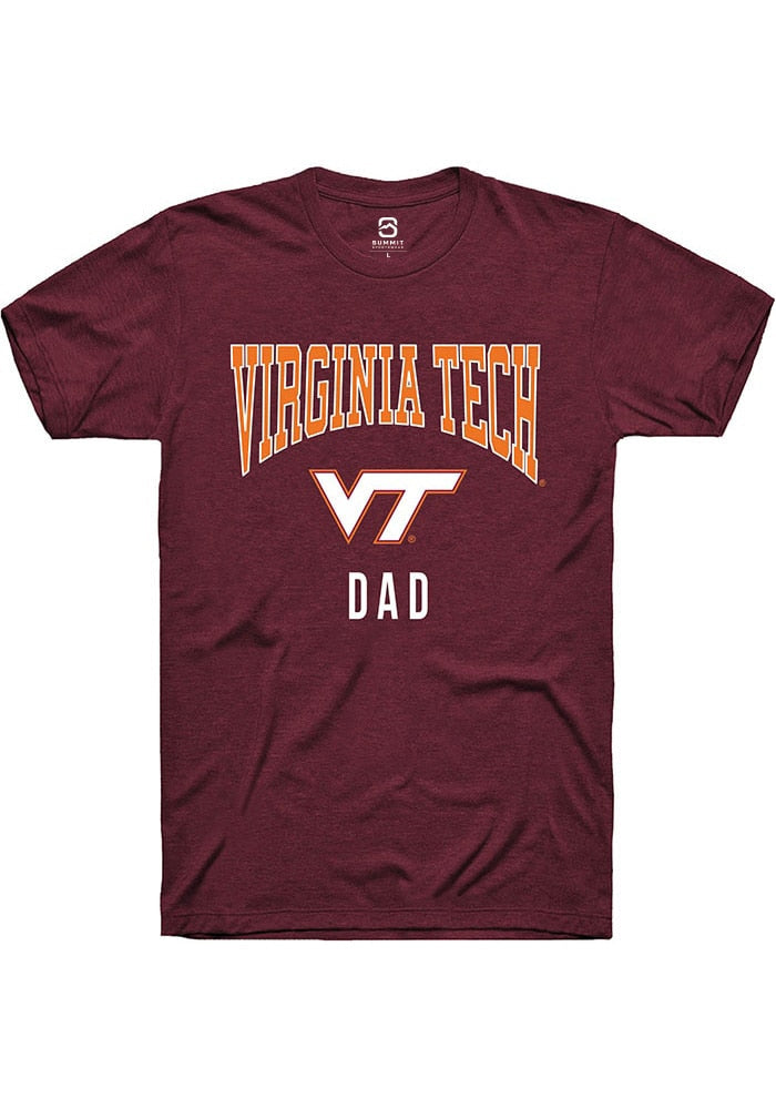 Virginia Tech Hokies Maroon Dad Short Sleeve T-Shirt
