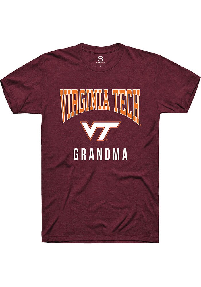 Virginia Tech Hokies Maroon Grandma Short Sleeve T-Shirt
