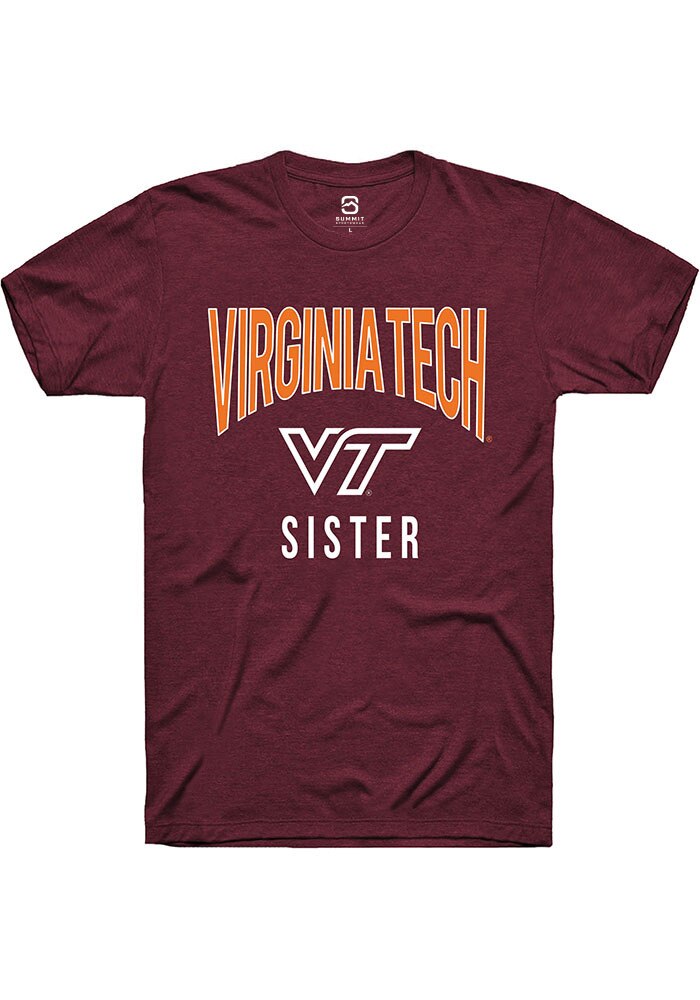 Virginia Tech Hokies Maroon Sister Swirl Short Sleeve T-Shirt