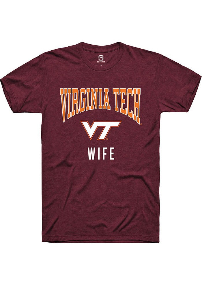 Virginia Tech Hokies Maroon Wife Short Sleeve T-Shirt