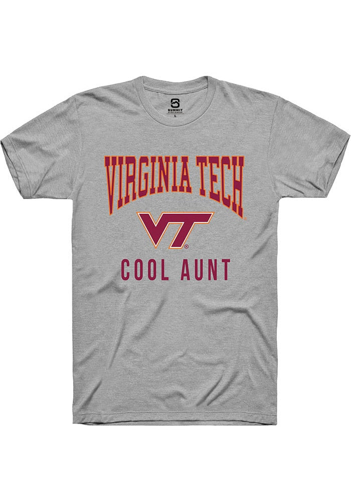 Virginia Tech Hokies Grey Cool Aunt Short Sleeve T-Shirt