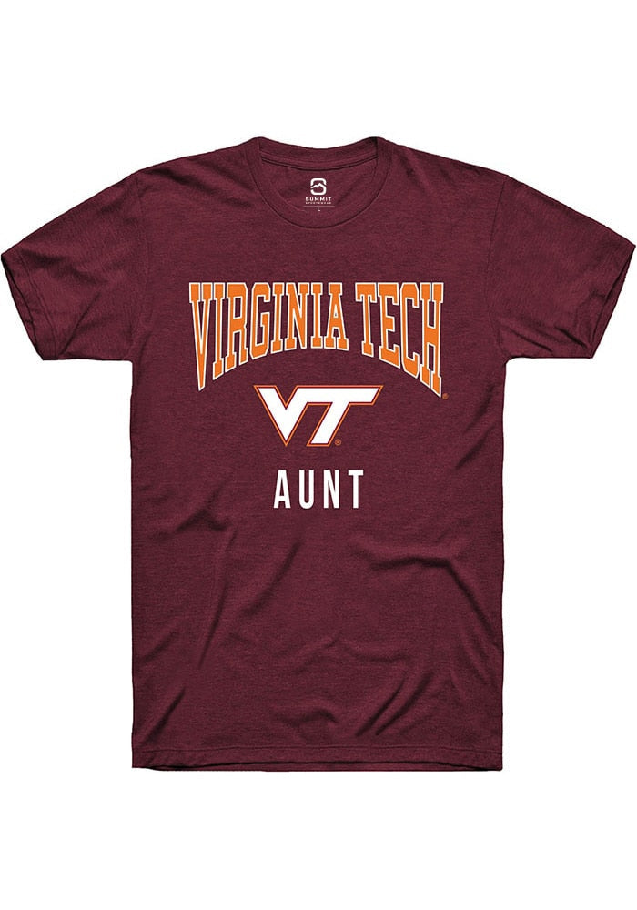 Virginia Tech Hokies Maroon Aunt Short Sleeve T-Shirt