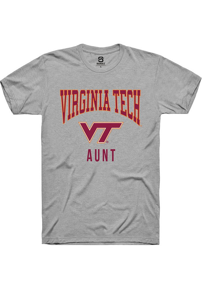 Virginia Tech Hokies Grey Aunt Short Sleeve T-Shirt
