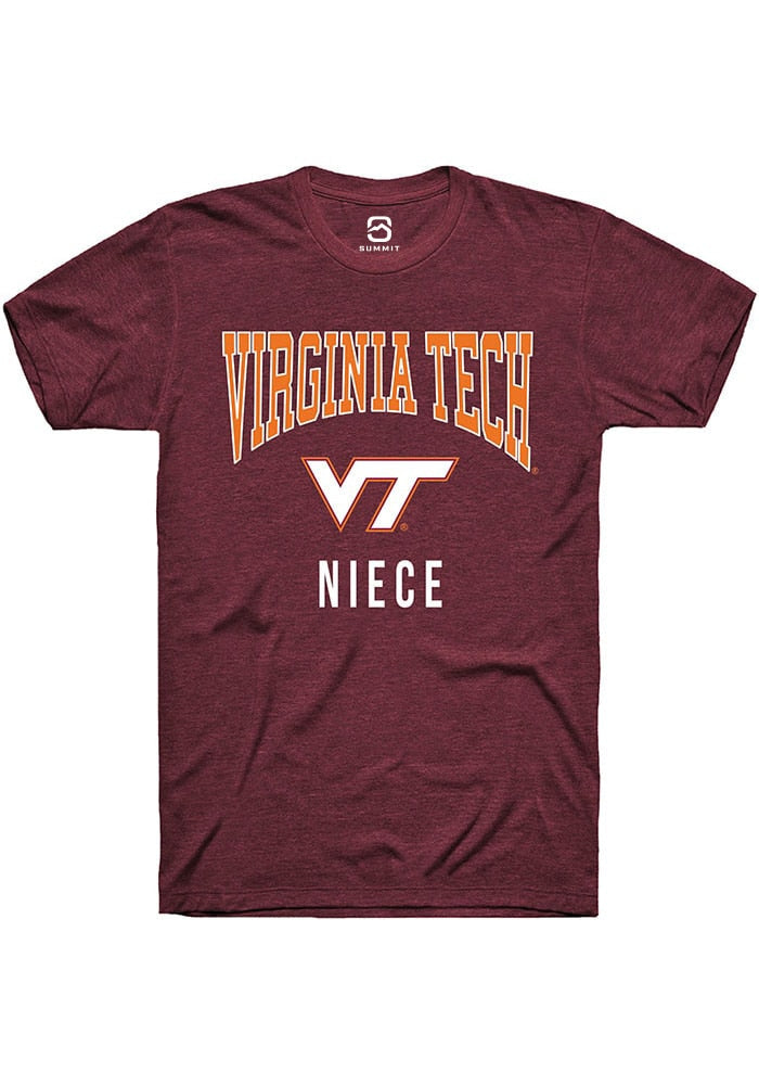 Virginia Tech Hokies Maroon Niece Short Sleeve T-Shirt