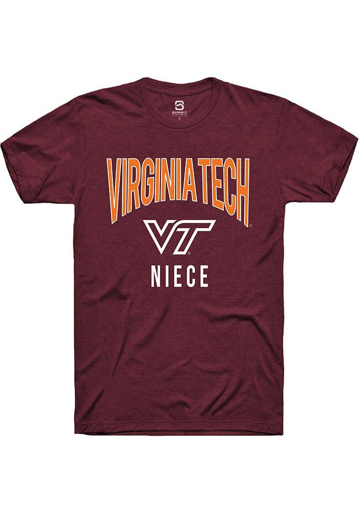 Virginia Tech Hokies Maroon Niece Swirl Short Sleeve T-Shirt