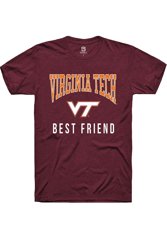 Virginia Tech Hokies Maroon Best Friend Short Sleeve T-Shirt