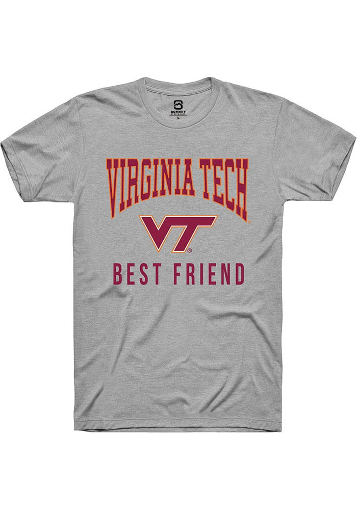 Virginia Tech Hokies Grey Best Friend Short Sleeve T-Shirt