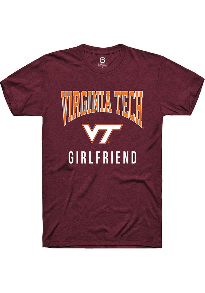Virginia Tech Hokies Maroon Girlfriend Short Sleeve T-Shirt
