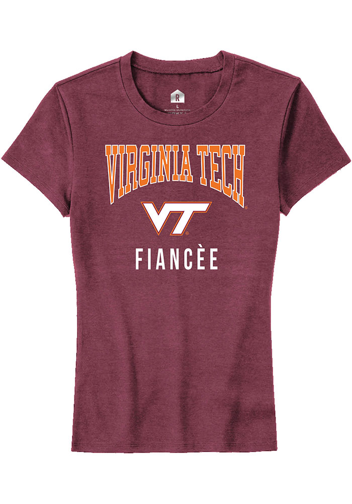 Virginia Tech Hokies Womens Maroon Fiancée Short Sleeve T-Shirt