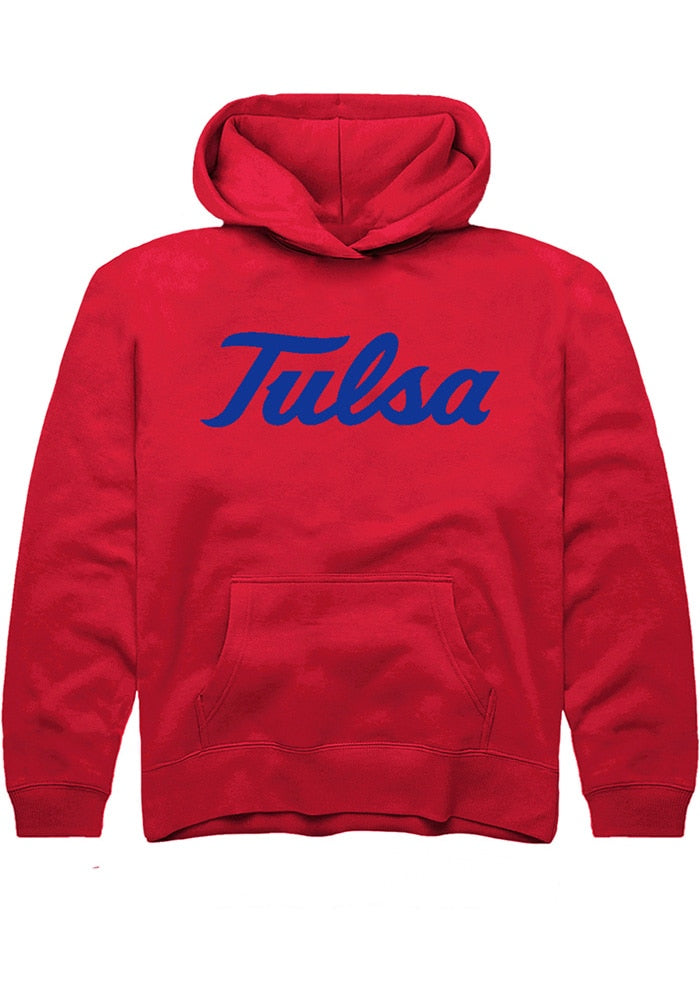 Tulsa Golden Hurricane Youth Red Alt Logo Hoodie