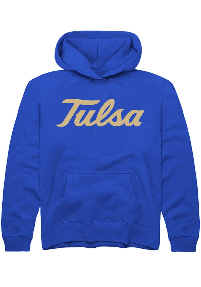 Tulsa Golden Hurricane Youth Blue Alt Logo Hoodie