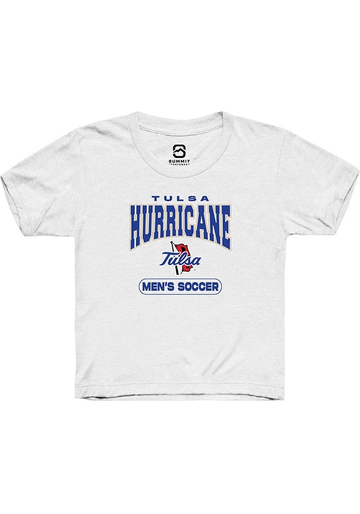 Tulsa Golden Hurricane Youth White Soccer Short Sleeve T-Shirt