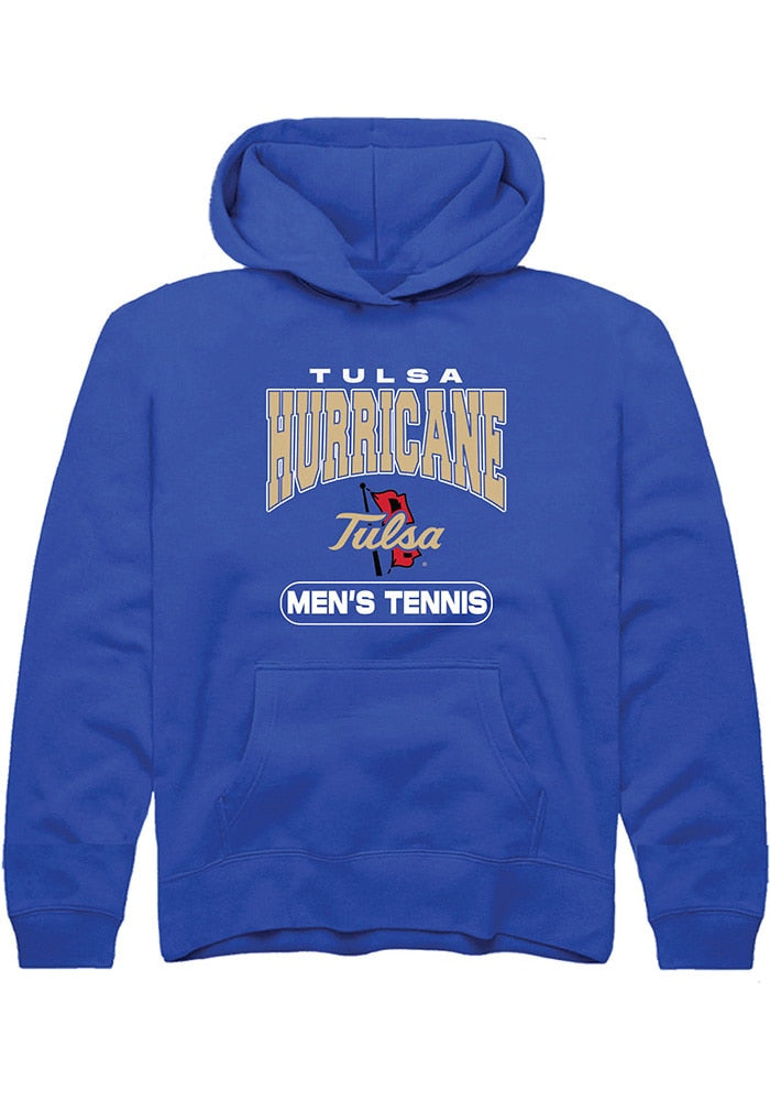 Tulsa Golden Hurricane Youth Blue Tennis Hoodie
