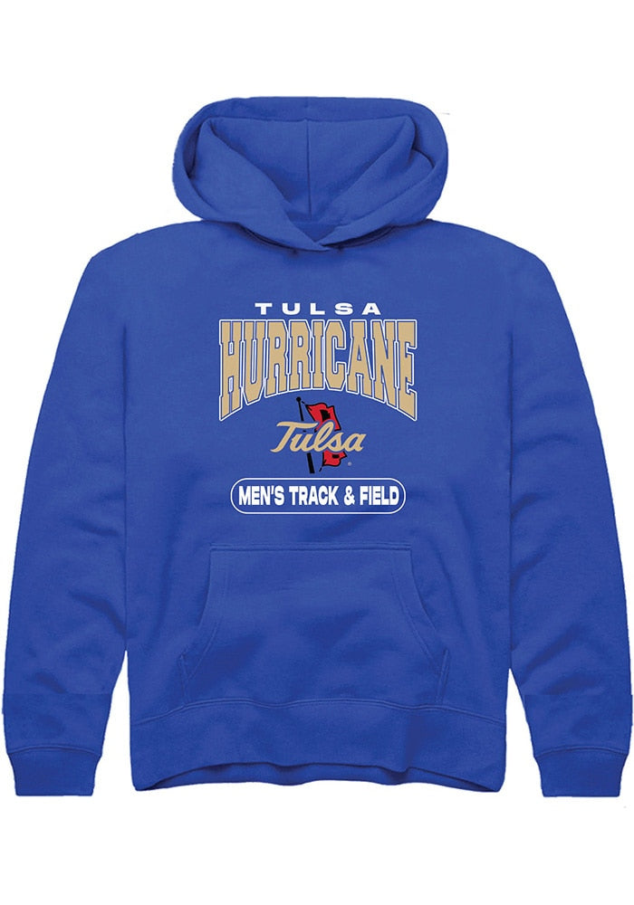 Tulsa Golden Hurricane Youth Blue Track and Field Hoodie