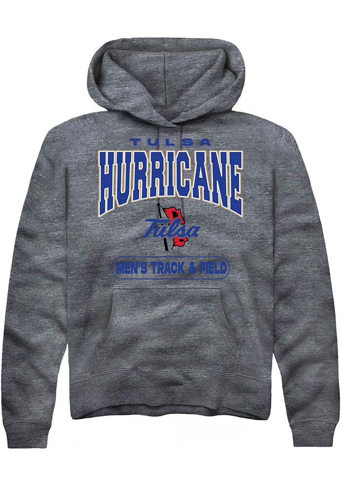 Tulsa Golden Hurricane Mens Grey Track and Field Hoodie