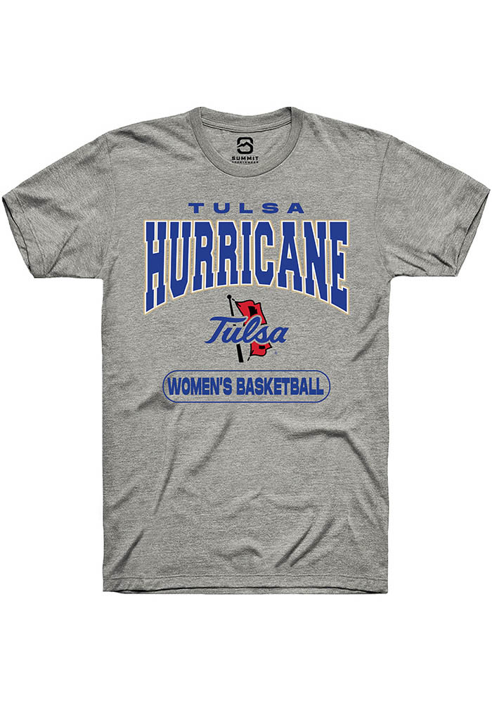 Tulsa Golden Hurricane Mens Grey Womens Basketball Fashion Short Sleeve T-Shirt