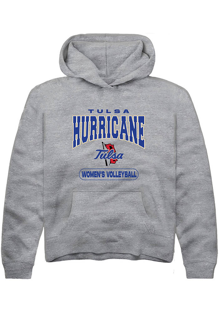 Tulsa Golden Hurricane Youth Grey Volleyball Hoodie