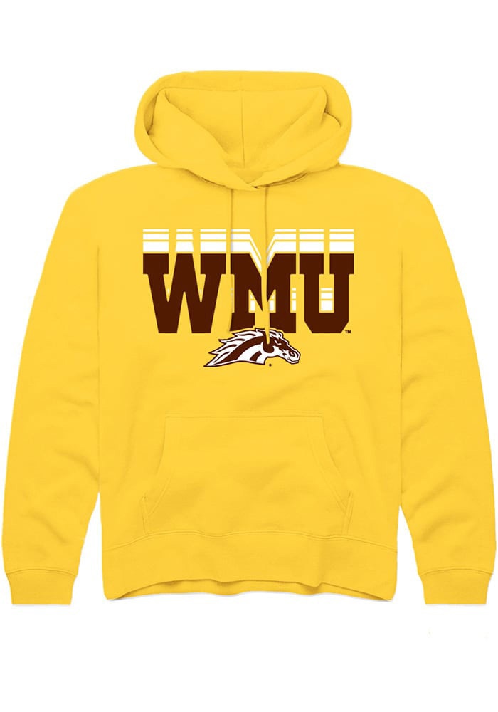 Western Michigan Broncos Youth Gold Repeat Long Sleeve Hoodie