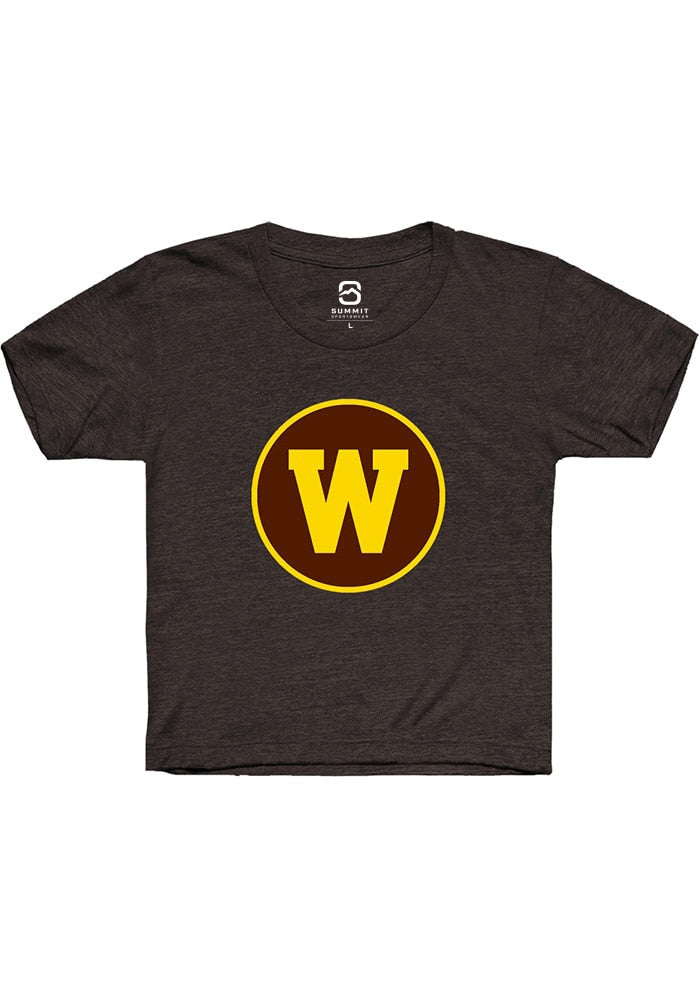 Western Michigan Broncos Youth Brown Alt Logo Short Sleeve T-Shirt