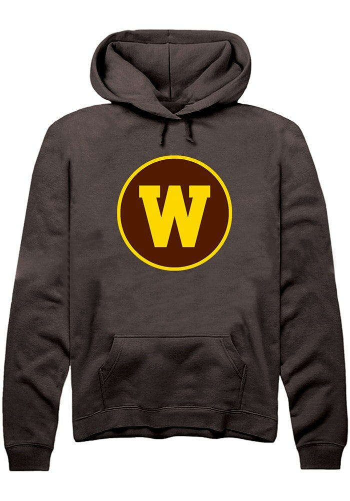 Western Michigan Broncos Mens Brown Alt Logo Long Sleeve Hoodie
