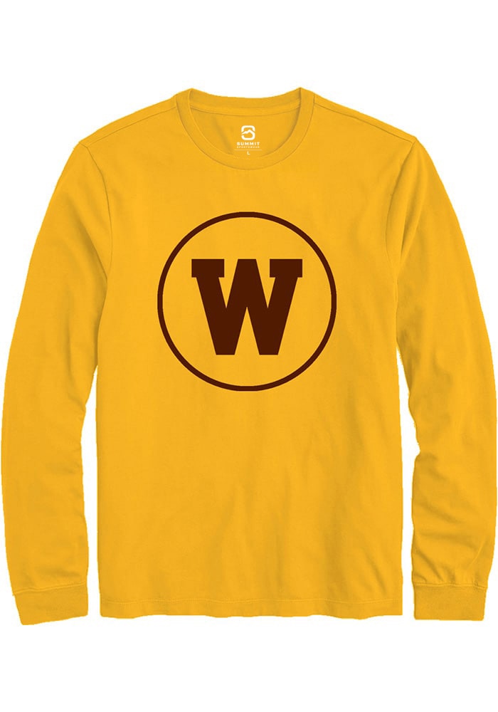 Western Michigan Broncos Gold Alt Logo Long Sleeve T-Shirt
