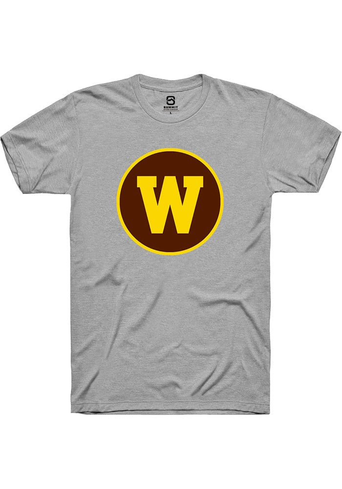 Western Michigan Broncos Grey Alt Logo Short Sleeve T-Shirt