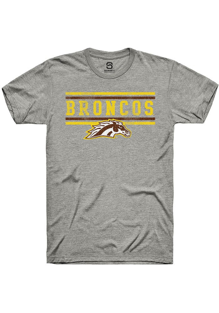 Western Michigan Broncos Grey Bars Short Sleeve T-Shirt