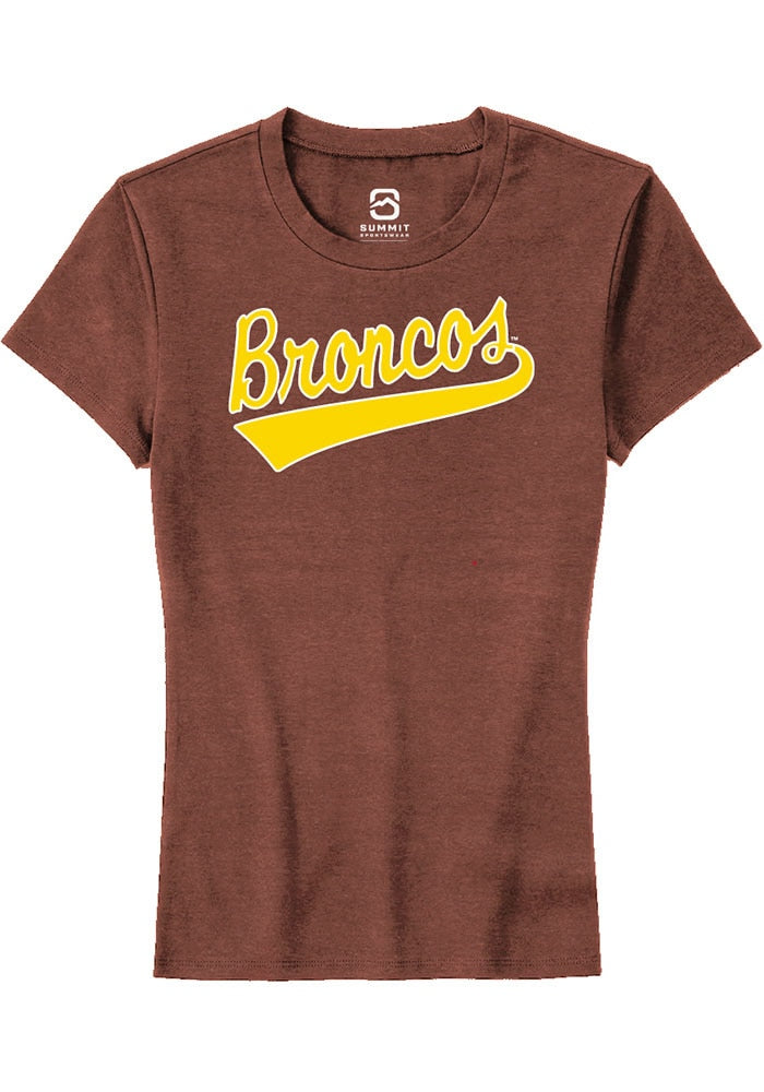 Western Michigan Broncos Womens Brown Tail Short Sleeve T-Shirt