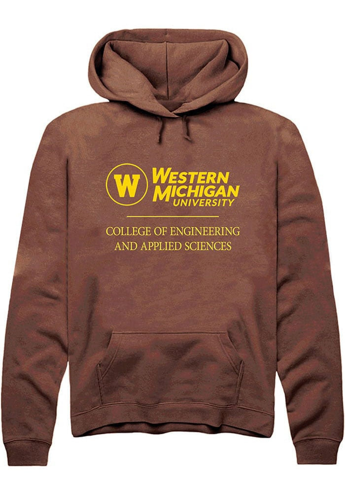 Western Michigan Broncos Mens Brown College of Engineering and Applied Sciences Long Sleeve Hoodie
