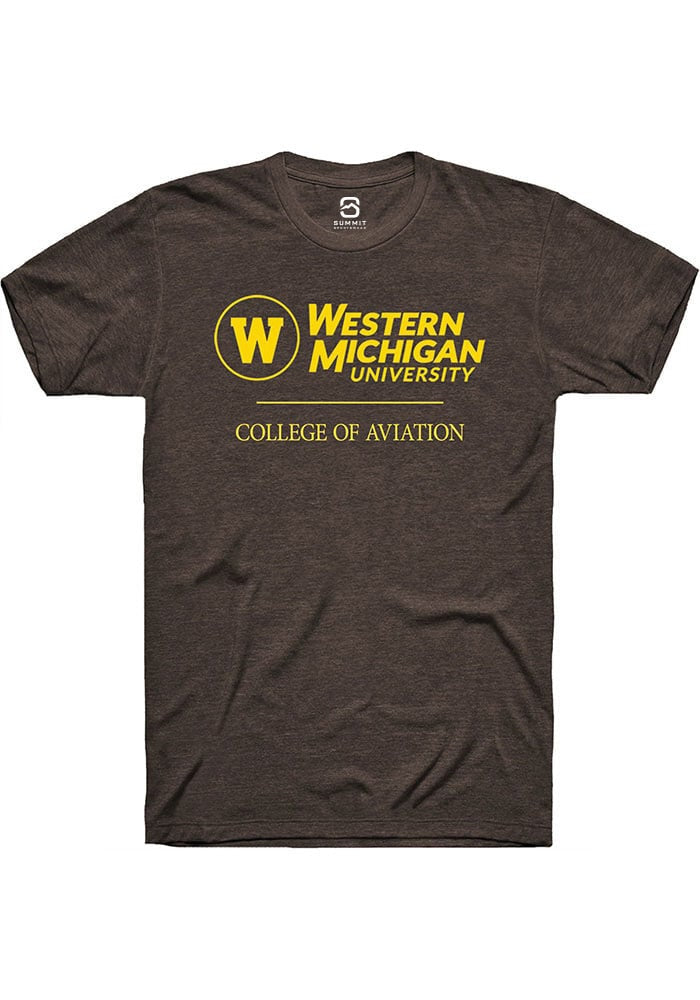 Western Michigan Broncos Brown College of Aviation Short Sleeve T-Shirt