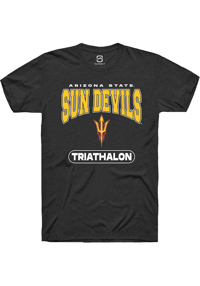 Arizona State Sun Devils Black Triathalon Short Sleeve T-Shirt