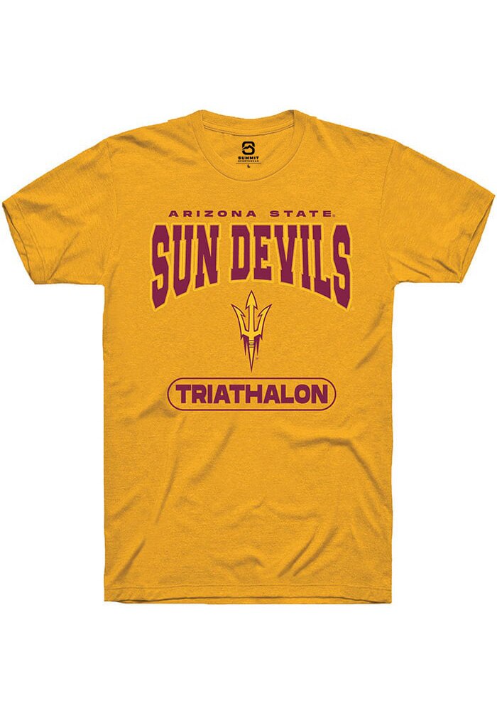 Arizona State Sun Devils Gold Triathalon Short Sleeve T-Shirt